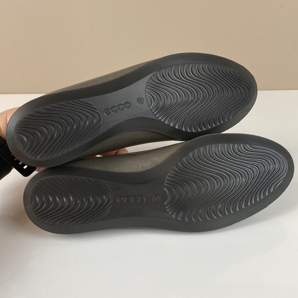 Ecco Ballerina Metallic Snake Embossed Leather Flats Size 37(6/6.5) - Picture 9 of 16